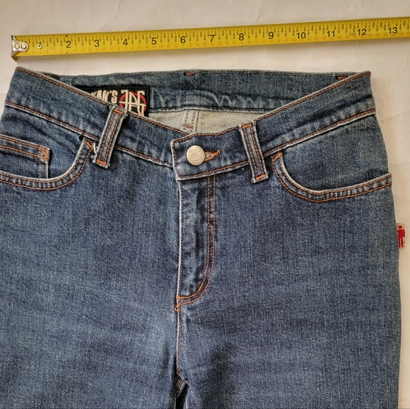 JEAN PAUL GAULTIER JPG Donna 👏🏻straight leg blue jeans👖27x33 👀look all pics - Picture 6 of 16